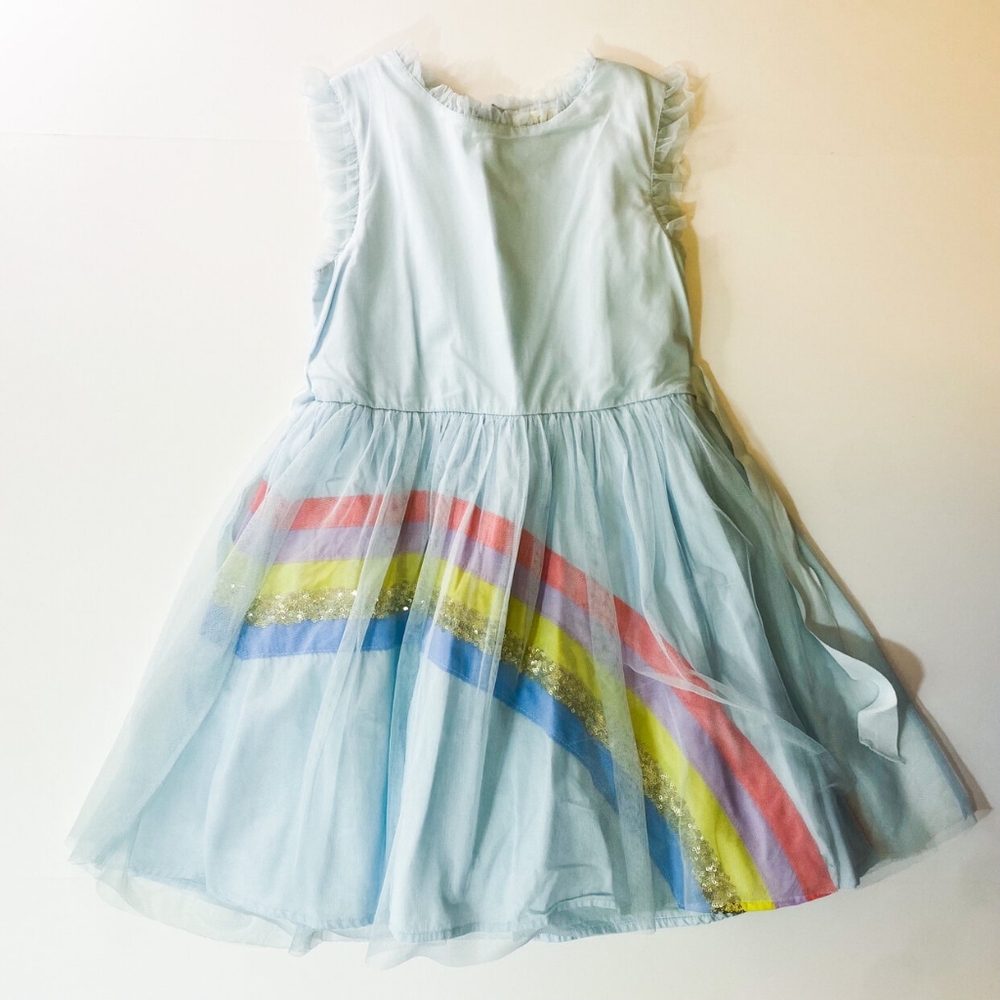 Rainbow Tulle Mini Boden Tank Dress